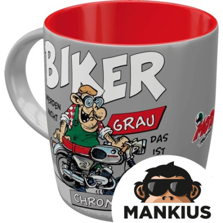 MUG MOTOMANIA BIKER CHROM 43084