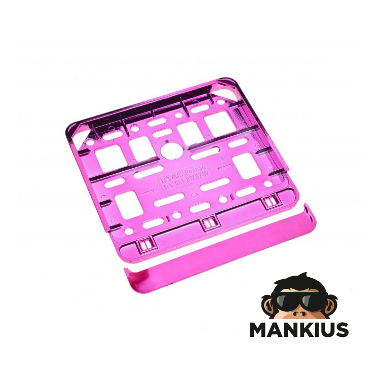 NUMBER PLATE FRAME FOR MOPED PINK