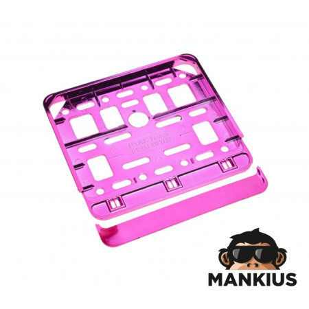 NUMBER PLATE FRAME FOR MOPED PINK