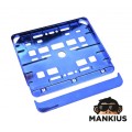 NUMBER PLATE FRAME FOR MOTORCYCLE BLUE
