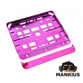 NUMBER PLATE FRAME FOR MOTORCYCLE PINK