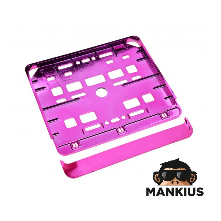 NUMBER PLATE FRAME FOR MOTORCYCLE PINK