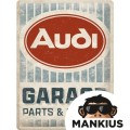 TIN SIGN 30x40 AUDI GARAGE 23349