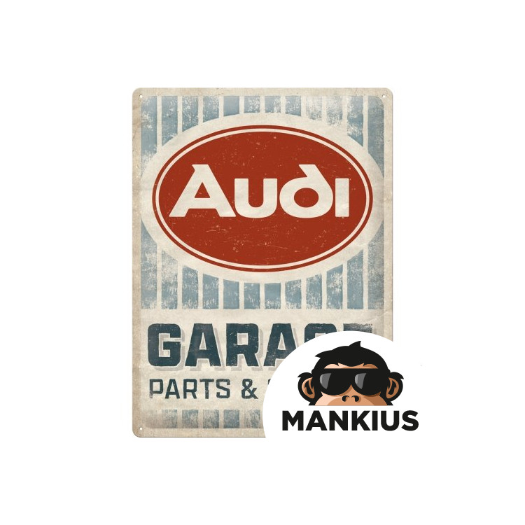 TIN SIGN 30x40 AUDI GARAGE 23349