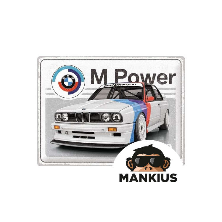 TIN SIGN 30x40 BMW M-POWER E30 SPORT 23352