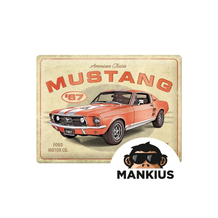 TIN SIGN 30x40 FORD MUSTANG METALI 63442