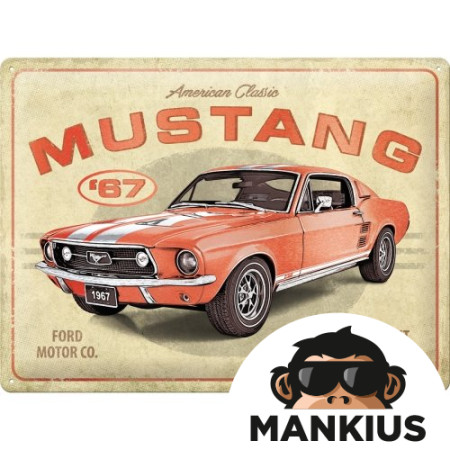 TIN SIGN 30x40 FORD MUSTANG METALI 63442