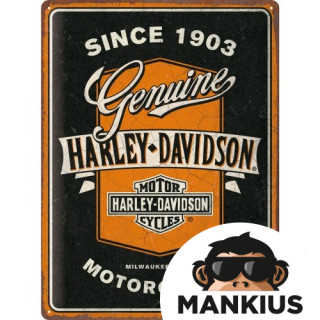 TIN SIGN 30x40 HARLEY-DAVIDSON RIBBO 23360