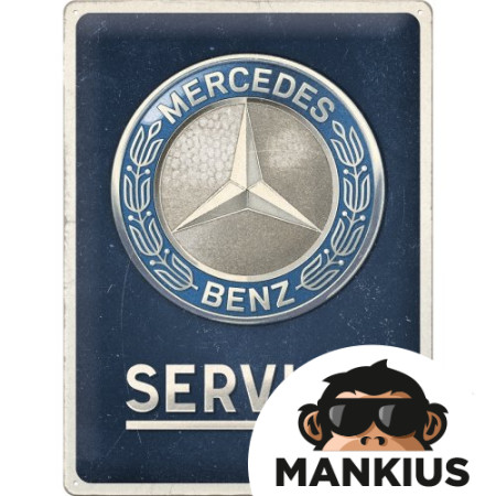 TIN SIGN 30x40 MERCEDES- BENZ EMBLEM 23357