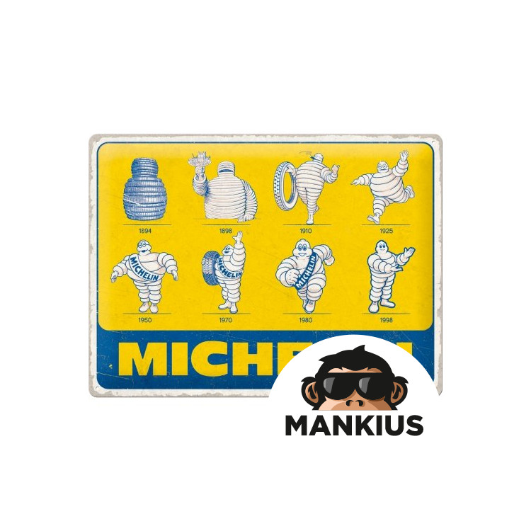 TIN SIGN 30x40 MICHELIN LOGO EVOLUTION 23359