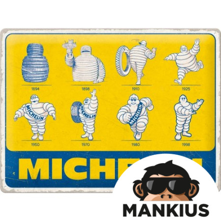 TIN SIGN 30x40 MICHELIN LOGO EVOLUTION 23359