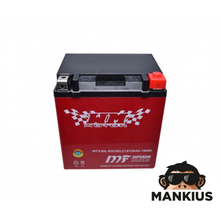 BATTERY WTX30L-BS ( YTX30L-BS ) ( GEL ) 12 VOLT