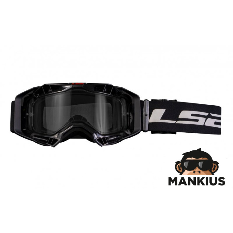 AURA GOGGLE BLACK WITH CLEAR VISOR PINLOCK EXTRA