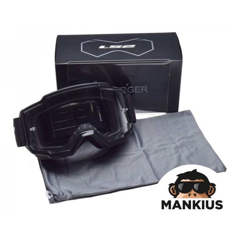 CHARGER GOGGLE BLACK CLEAR VISOR