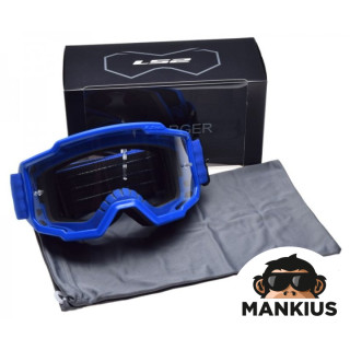 CHARGER GOGGLE BLUE CLEAR VISOR