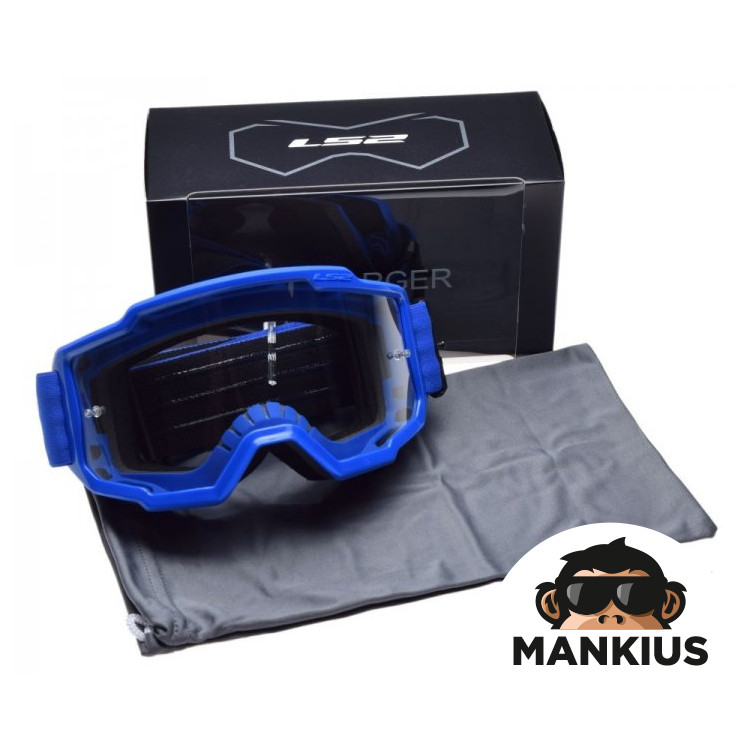 CHARGER GOGGLE BLUE CLEAR VISOR