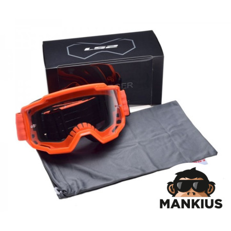 CHARGER GOGGLE ORANGE CLEAR VISOR