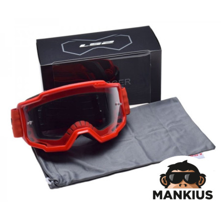 CHARGER GOGGLE RED CLEAR VISOR