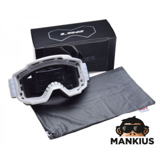 CHARGER GOGGLE WHITE CLEAR VISOR