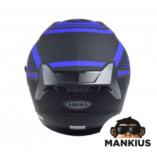 HELMET OPEN FACE TYPE JK528 BLACK BLUE MATT L ECE