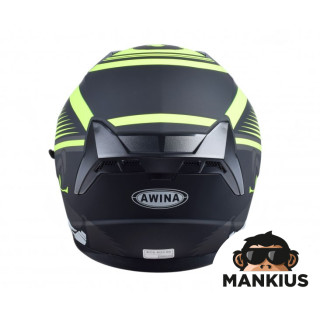 HELMET OPEN FACE TYPE JK528 BLACK YELOW MATT L ECE