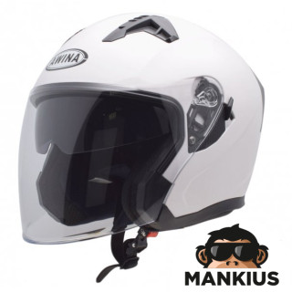 HELMET OPEN FACE TYPE JK528 WHITE XS ECE