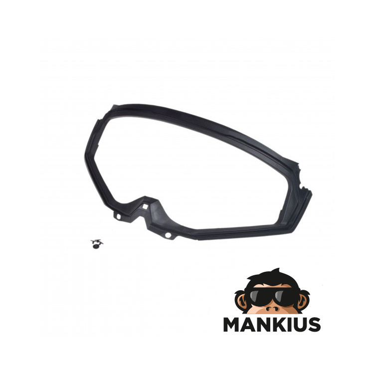 MX702 VISOR RUBBER BLACK XS-3XL