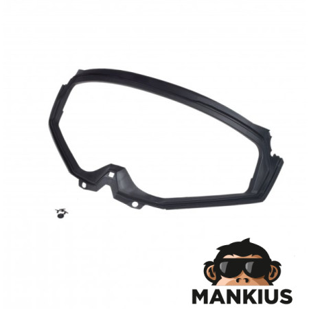 MX702 VISOR RUBBER BLACK XS-3XL