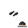 ADAPTOR, MIRRORS R L 8 8 BLACK 2PCS