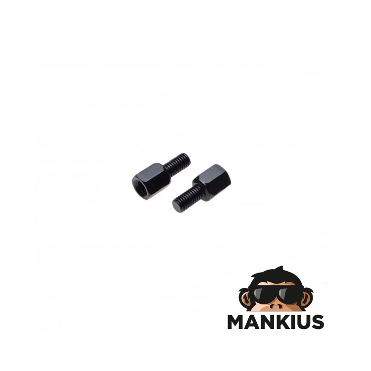 ADAPTOR, MIRRORS R L 8 8 BLACK 2PCS