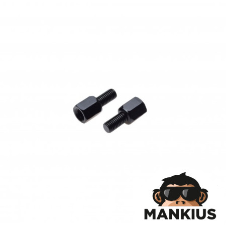 ADAPTOR, MIRRORS R L 8 8 BLACK 2PCS