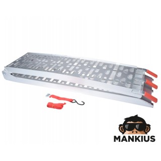 RAMP, FOLDABLE ALUMINIUM, L:223cm,W:28cm,MAX 340kg ATV