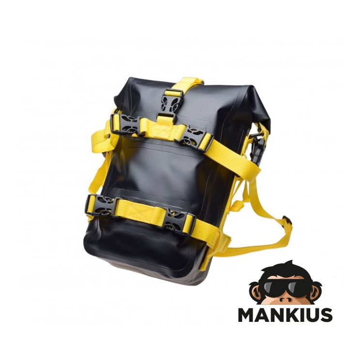 CRASH BAR BAG, BLACK+YELLOW