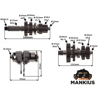 TRANSMISSION GEARBOX ASSY.