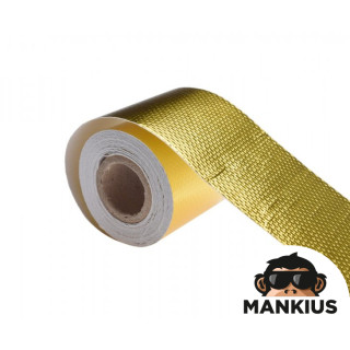 THERMAL INSULATION TAPE, GOLD FOR EXHAUST SILENCERS 5M