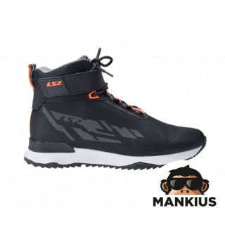 LS2 ACRUX MAN BOOTS BLACK H-V ORANGE 40