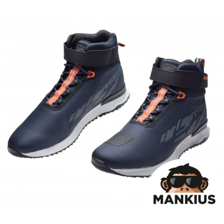 LS2 ACRUX MAN BOOTS DARK BLUE H-V ORANGE 39