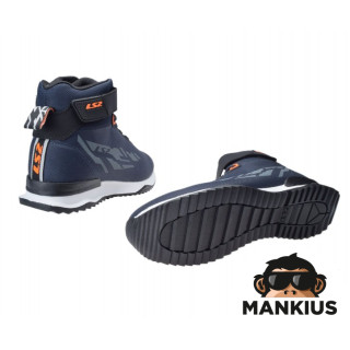 LS2 ACRUX MAN BOOTS DARK BLUE H-V ORANGE 39