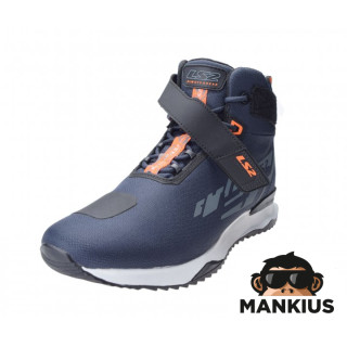 LS2 ACRUX MAN BOOTS DARK BLUE H-V ORANGE 39