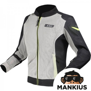 LS2 AIRY JACKET EVO LADY BLACK GREY YELLOW L