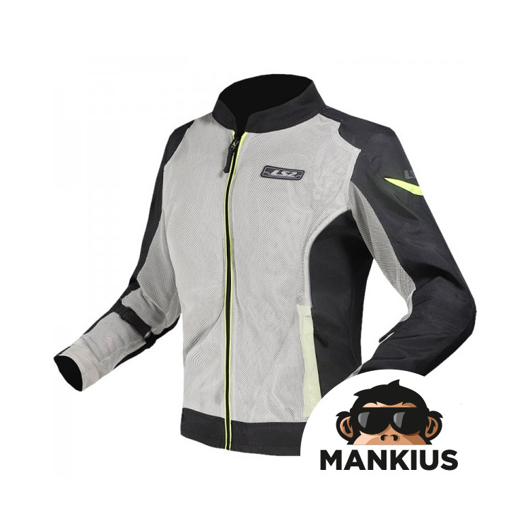 LS2 AIRY JACKET EVO LADY BLACK GREY YELLOW L