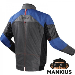 LS2 ALBA MAN JACKET DARK GREY BLACK BL. 5XL