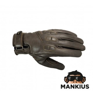 LS2 JAZZ MAN GLOVES CRACKER BROWN L