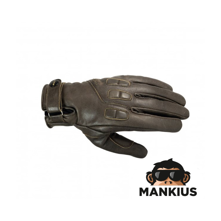 LS2 JAZZ MAN GLOVES CRACKER BROWN L