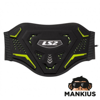 LS2 KIDNEY BELT BLACK H-V YELLOW 3XL-5XL