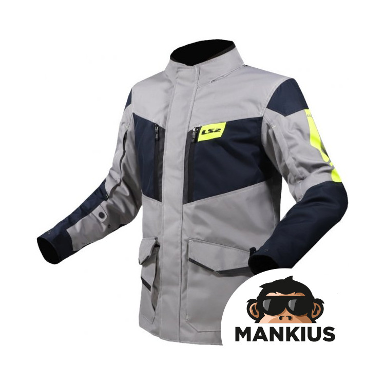 LS2 METROPOLIS EVO MAN JACKET TITANIUM YELLOW 4XL