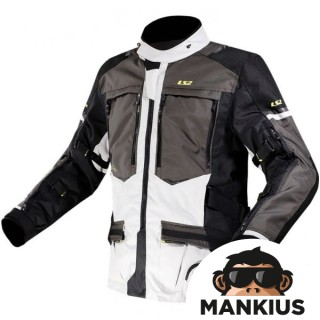 LS2 NORWAY MAN JACKET BLACK GREY YELL. S