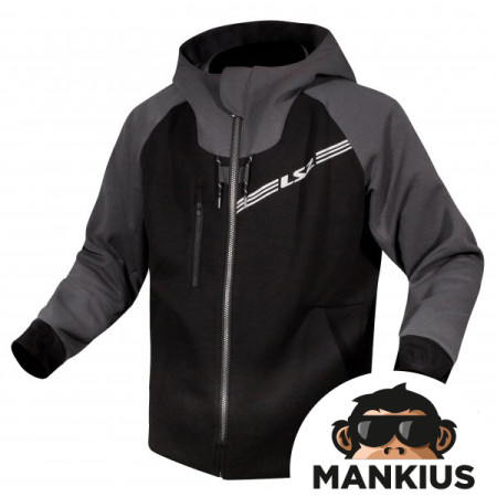 LS2 THROTTLE MAN JACKET BLACK DARK GREY 3XL