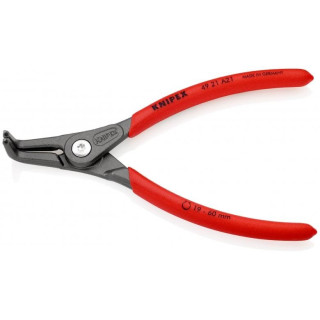 Replės išoriniams žiedams. Lenktos 165mm ( 19-60mm) KNIPEX