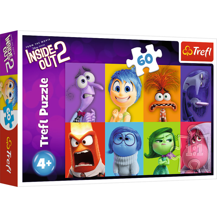 TREFL DISNEY Inside Out 2 Dėlionė, 60 det.